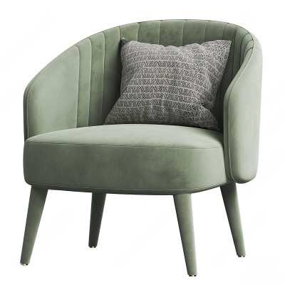 MINOTTI现代布艺休闲椅3D模型下载